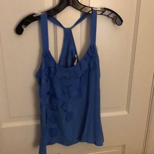 Sine racerback blouse with petal details